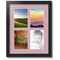 ArtToFrames Collage Photo Picture Frame with 4 - 5x7 inch Openings, Framed in Black with Over 62 Mat Color Options and Regular Glass (CSM-3926-3)